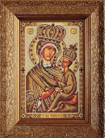 Вышивка бисером Тихвинская Богородица