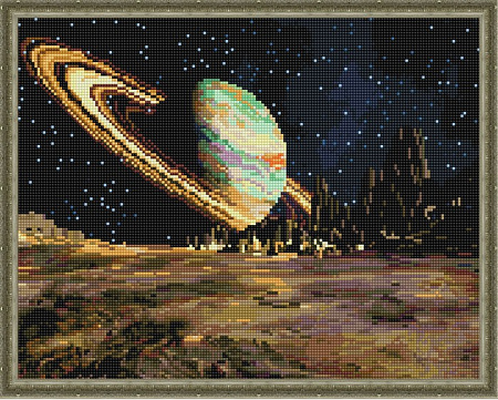 Алмазная вышивка Сатурн