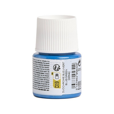 Краска по коже Setacolor 45 мл цв. Дуохром синий/зеленый