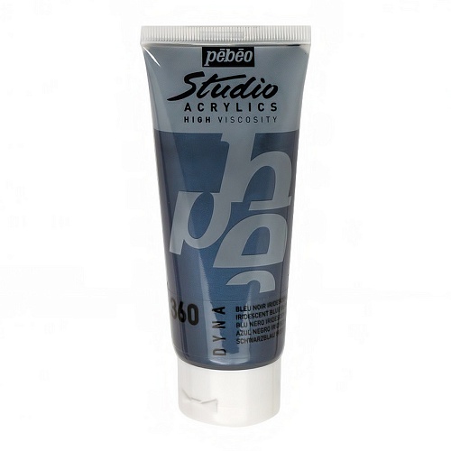 Краска акриловая Studio Acrylics DYNA 100 мл цв. сине-черный иридисцентный