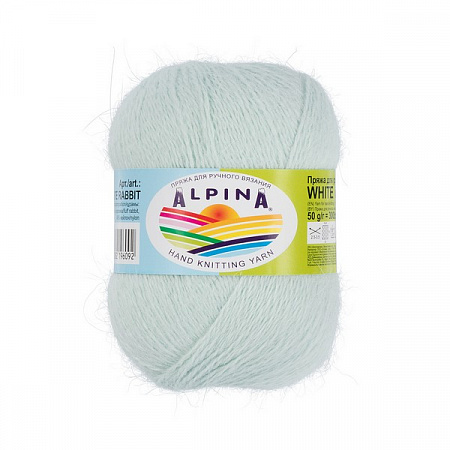 Пряжа Alpina WHITE RABBIT 10 шт. в упак. цвет №226 мятный