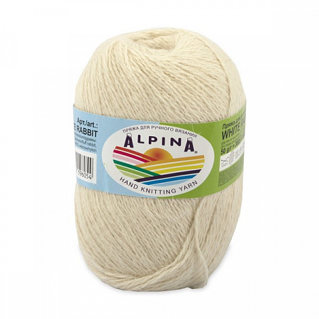 Пряжа Alpina WHITE RABBIT 10 шт. в упак. цвет №260 молочный
