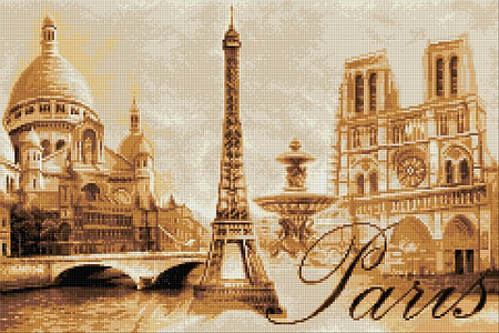Алмазная вышивка История Парижа