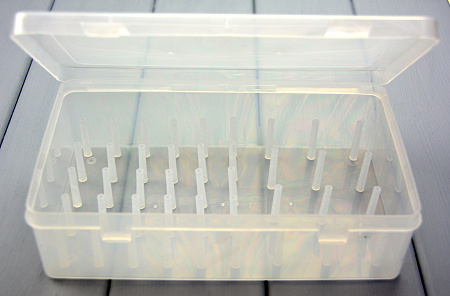 Органайзер пластиковый для мулине К-30, 42 конуса цвет прозрачный