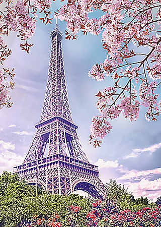 Алмазная вышивка Весна в Париже