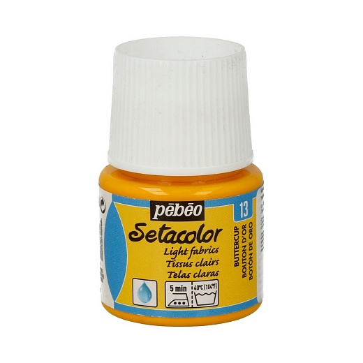 Краска для светлых тканей Setacolor 45 мл, цв. лютик