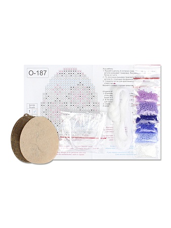 Набор для вышивания Сиреневые узоры. Яйцо