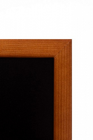 Доска меловая немагнитная, черная, в деревянной раме A3 30х42 см