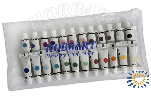 Набор акриловых красок в тюбиках 24 цвета