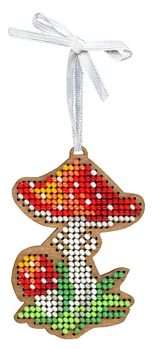 Ёлочная игрушка. Маленький мухомор