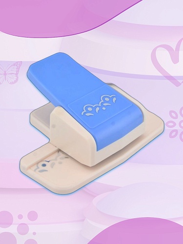 Дырокол для декора края 4 см Цветы-2