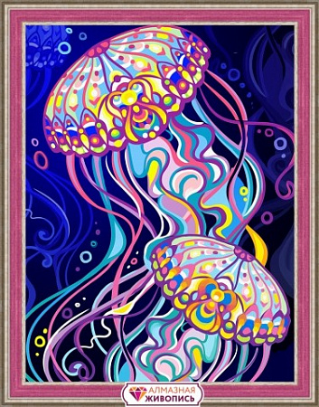 Алмазная вышивка Пара медуз