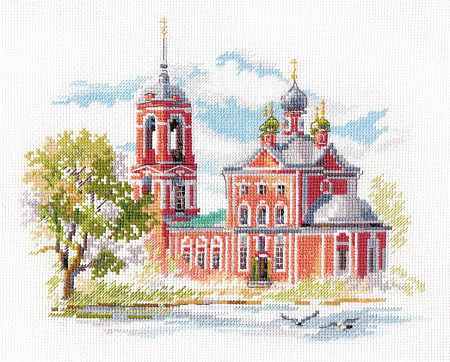 Вышивка крестом Переславль-Залесский. Сорокосвятская церковь