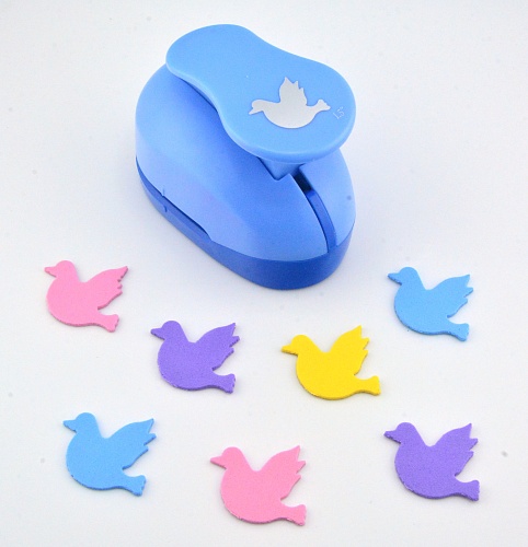 Фигурный дырокол 3,7 см Птичка-Голубь