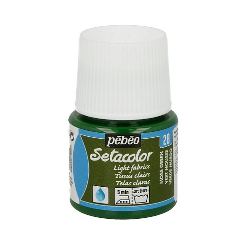 Краска для светлых тканей Setacolor 45 мл, цв. зеленый мох