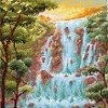 Крутой водопад