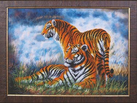 Вышивка бисером Тигры