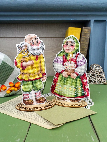 Дедушка с вербой