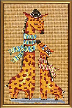 Вышивка крестом Жирафики