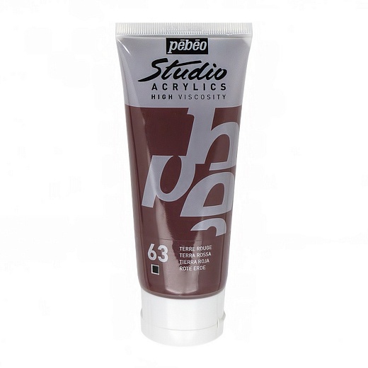 Краска акриловая PEBEO Studio Acrylics 100 мл, цв. красная земля