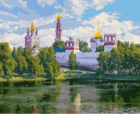 Картина по номерам Басов С. Новодевичий монастырь