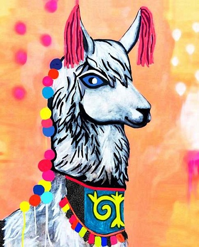 Нарядная лама