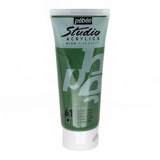 Краска акриловая PEBEO Studio Acrylics 100 мл, цв. зеленая земля