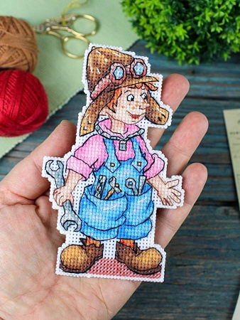 Набор для вышивания Шпунтик, с подставкой