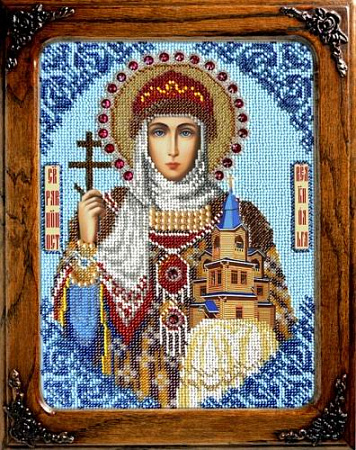 Вышивка бисером Икона Святая Ольга