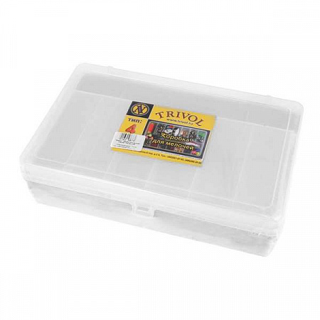 Коробка для мелочей пластик Тривол Тип-4 цв. прозрачный