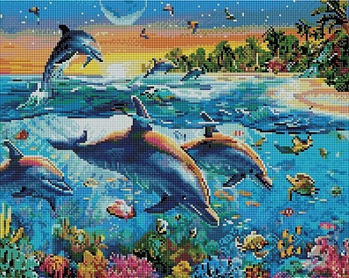 Резвящиеся дельфины
