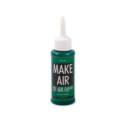 Краски для аэрографии «MAKE AIR» 60 мл К60601 бриллиантовая зелёная
