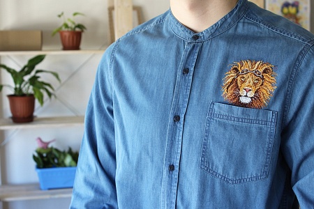 Вышивка крестом Царь бездорожья