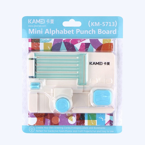 Фигурный дырокол Латинский алфавит + цифры