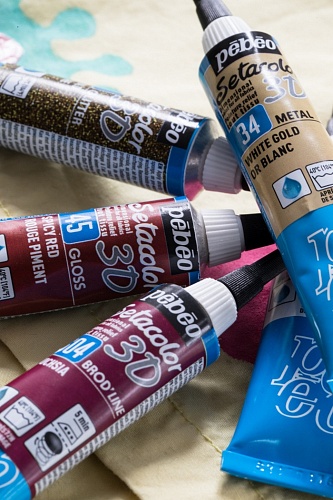 Контур по ткани с микро-глиттером Setacolor 3D 20 мл