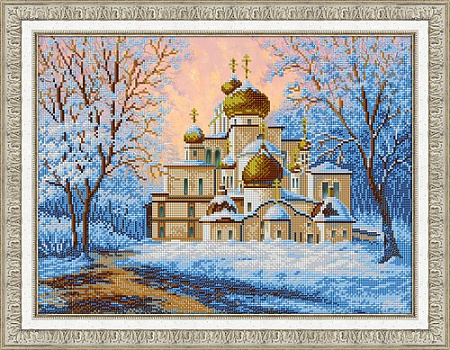 Вышивка бисером Воскресенский собор Новоиерусалимского монастыря