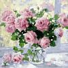 Букет лиловых роз