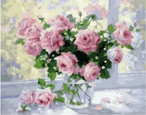 Букет лиловых роз