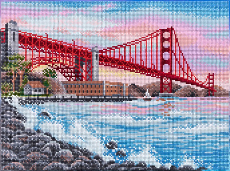 Алмазная вышивка Мост Сан-Франциско
