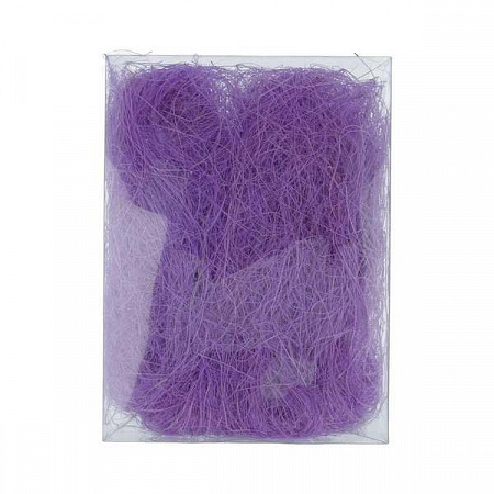 Сизалевое волокно 20 г цв. фиолетовый